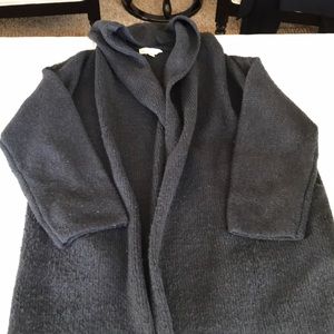 Love Stitch Sweater Coat w/large hood